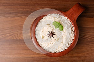 Vegetable biryani biriyani , Hyderabadi Shahi Pulao and raita Pilaf Basmati rice