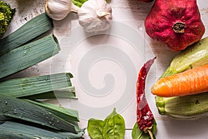 Vegetable border menu