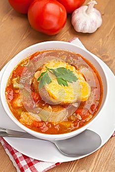 Vegetable and bread soup