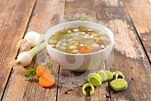 Vegetable broth, vegetable soup