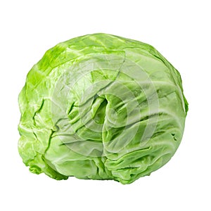 Vegetable cabbage isolated white background. Dietary product. Low-calorie foods. Healthy food