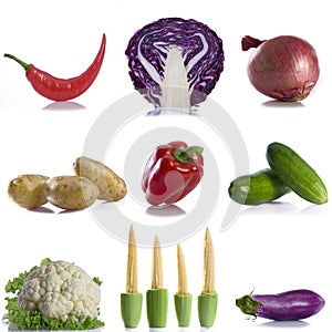 Vegetable collage