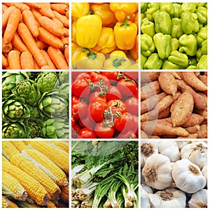 Vegetable collage photo