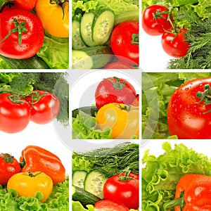 Vegetable collage