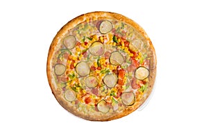 Vegetarian diet pizza for vegetarians photo