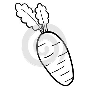 vegetable doodles clipart