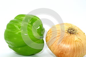 Vegetable Duo - green peppers and onions winter