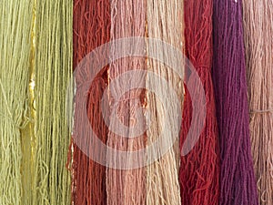 Vegetable dyed wool