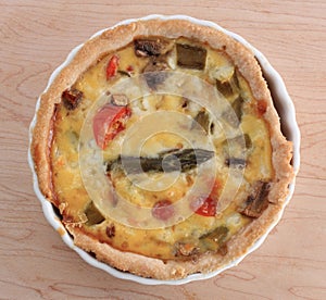 Vegetable egg pie