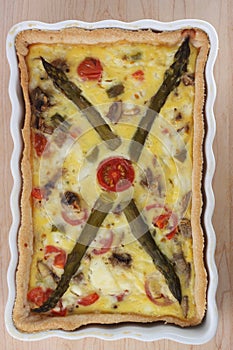 Vegetable egg pie