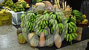 vegetable fair bananas pumpkins vegetables vegetables natural plantation