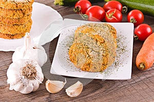 Vegetable hamburger.