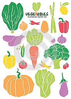 vegetable illustration simply shape