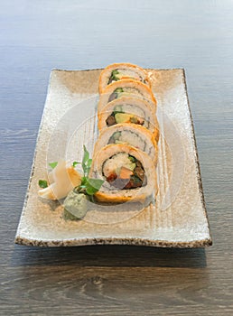 Vegetable Japanese Sushi rolls