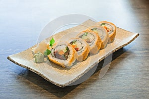Vegetable Japanese Sushi rolls
