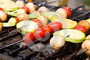 Vegetable kebab.