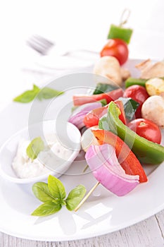 Vegetable kebab