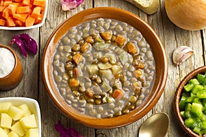 Vegetable lentil soup