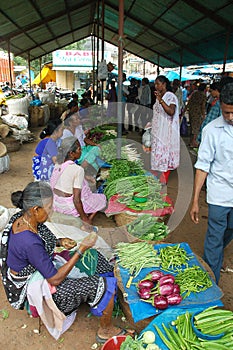 Vegetable market of Goa.