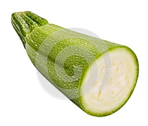 Vegetable marrow squash zucchini isolated on white background