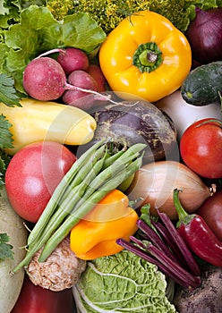 Vegetable mix background