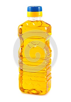 Vegetable oil in plastic bottle