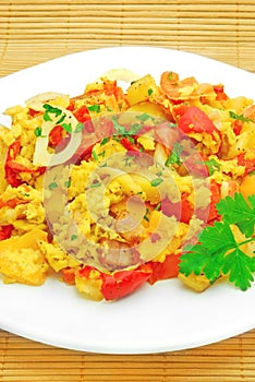 Vegetable omelet