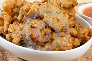 Vegetable Pakora or Onion Bhajis