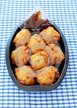 Vegetable Pakoras from the deli