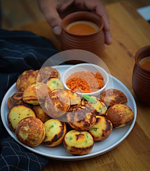 Vegetable paniyaram or appe