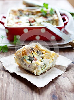 Vegetable quiche