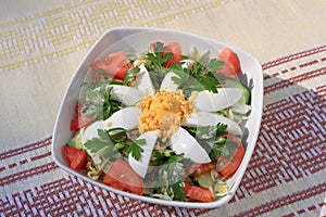 Vegetable salad photo