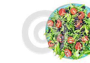 Vegetable salad and bread