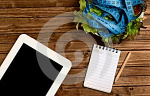 Vegetable salad with centimeter