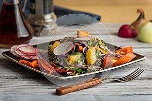 Vegetable Salad with crutons