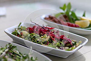 Vegetable salads in Gaziantep