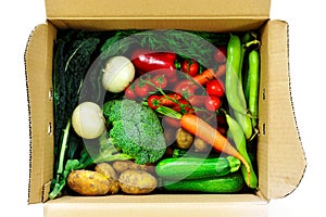 Vegetable selection in box