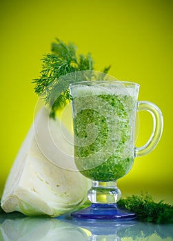 Vegetable smoothie cabbage