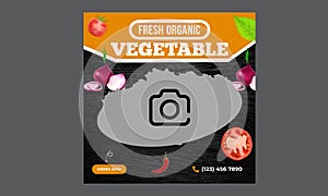 Vegetable social media post Instagram Post