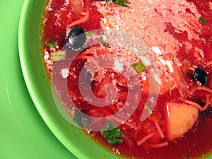 Vegetable soup - borsch