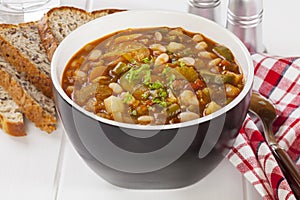 Vegetable Soup and Bread