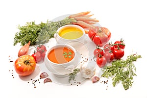 Vegetable soup and ingredient
