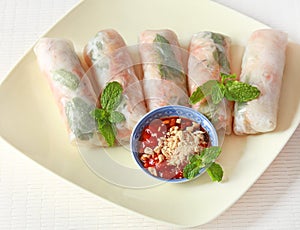 Vegetable spring rolls