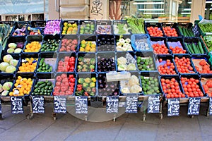 A Vegetable stand in Europe