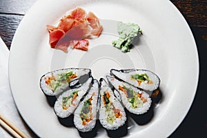 Vegetable Sushi Pinwheel