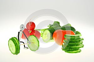 Vegetable weight-lifter