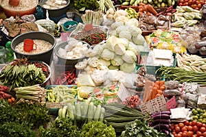 Vegetable at Wet Market