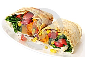 Vegetable Wrap Sandwich