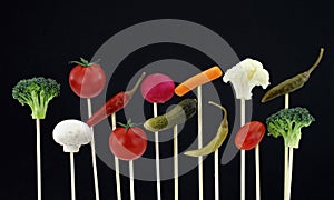 Vegetables arrangement