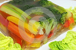 Vegetables in aspic photo